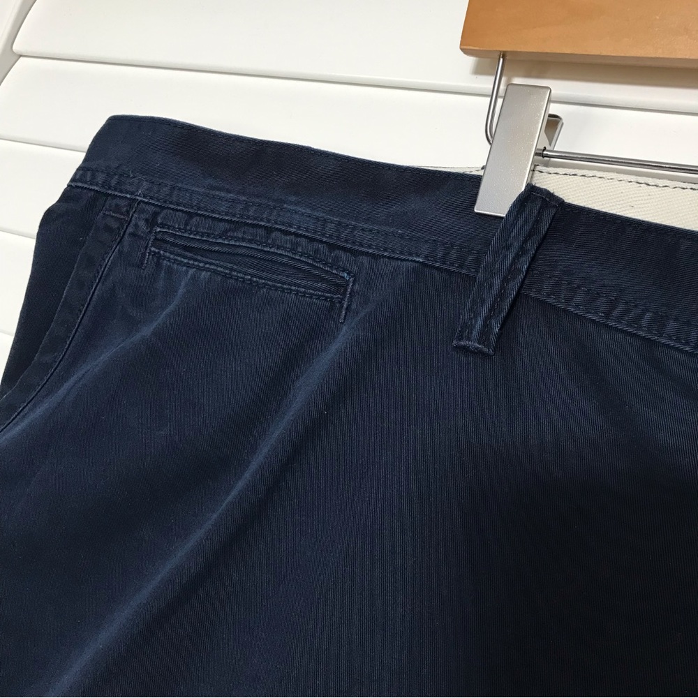 Polo Ralph Lauren Classic Fit Flat Front Chino Shorts Navy Blue Size 54 Big - Picture 6 of 9